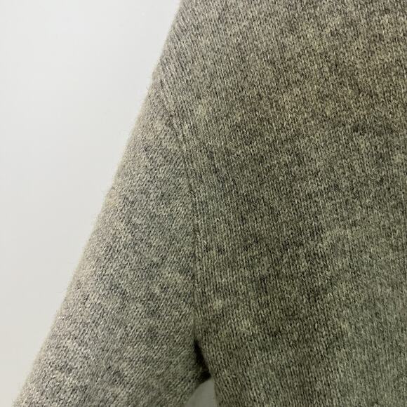 Royal Knight Mens Wool Blend V Neck Cable Knit Sweater Gray Sz M Preppy USA Made - Picture 6 of 9